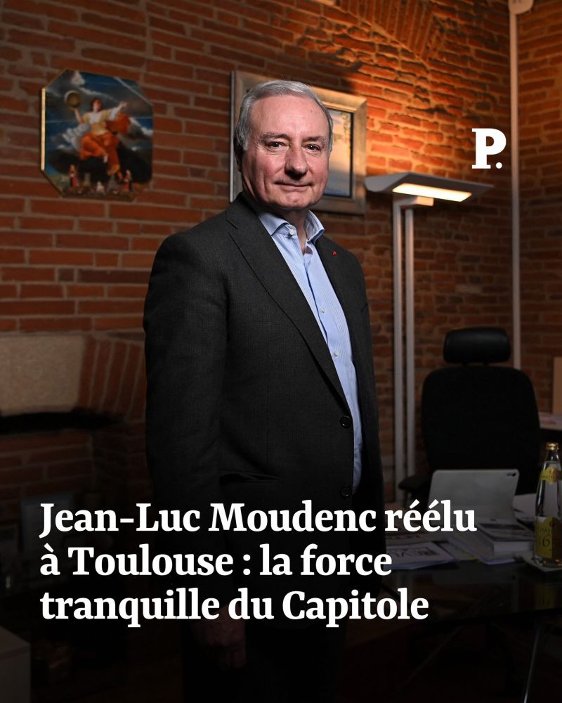 Image for the Tweet beginning: Jean-Luc Moudenc réélu à Toulouse :