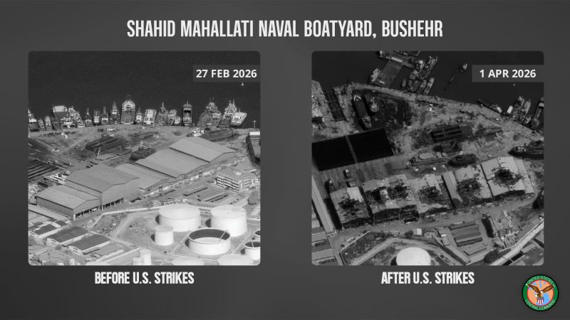 Image for the Tweet beginning: The Shahid Mahallati Naval Boatyard